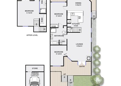 LENNOX PROPERTY AGENTS _ 1/26 PACIFIC VISTA DRIVE, BYRON BAY _ FLOOR PLAN