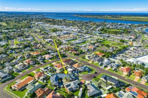 LENNOX PROPERTY AGENTS _ SALES _ 1/6 QUAIL PLACE, WEST BALLINA _ AERIAL VIEW TO RICHMOND RIVER