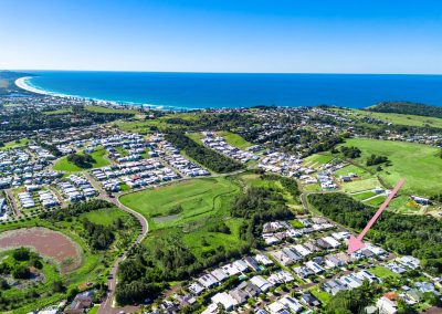 Lennox Property Agents _ 35 Fox Valley Way, Lennox Head_Aerial to north